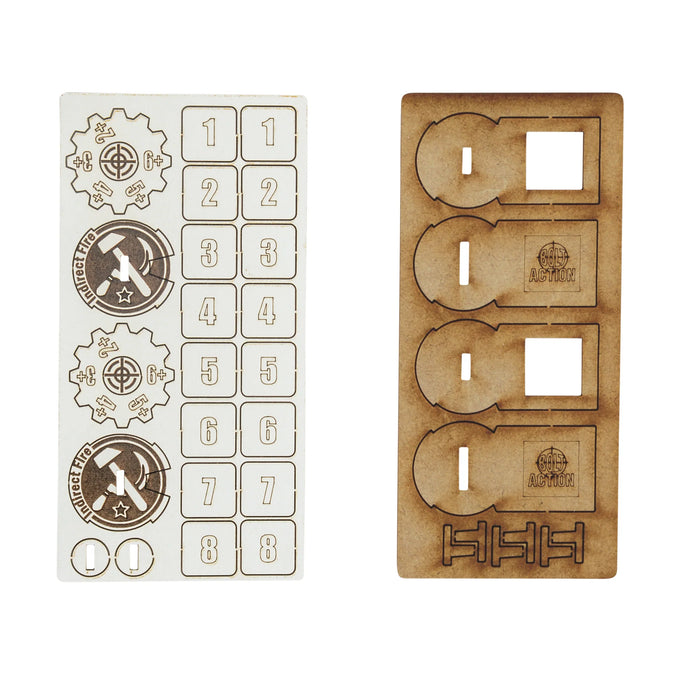 Bolt Action MDF Artillery Zeroing In Markers - Soviet Union - Warlord Games