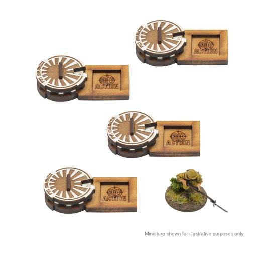 Bolt Action MDF Unit Pin Markers - Japan - Warlord Games