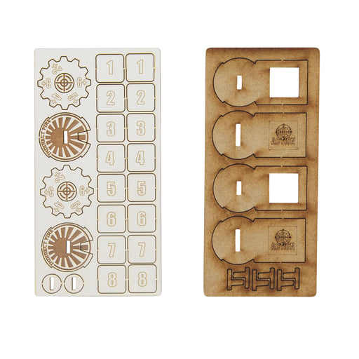 Bolt Action MDF Artillery Zeroing In Markers - Japan - Warlord Games