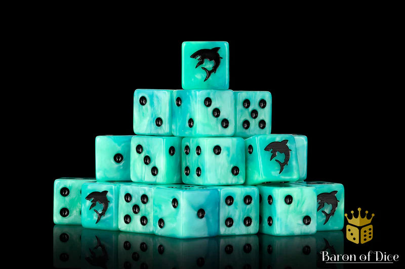 Carcharodon "Great White Shark" Dice  (25) - Baron of Dice - Baron of Dice