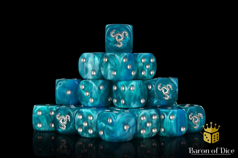 Hydra Dice - Serpent Blue (25) - Baron of Dice - Baron of Dice