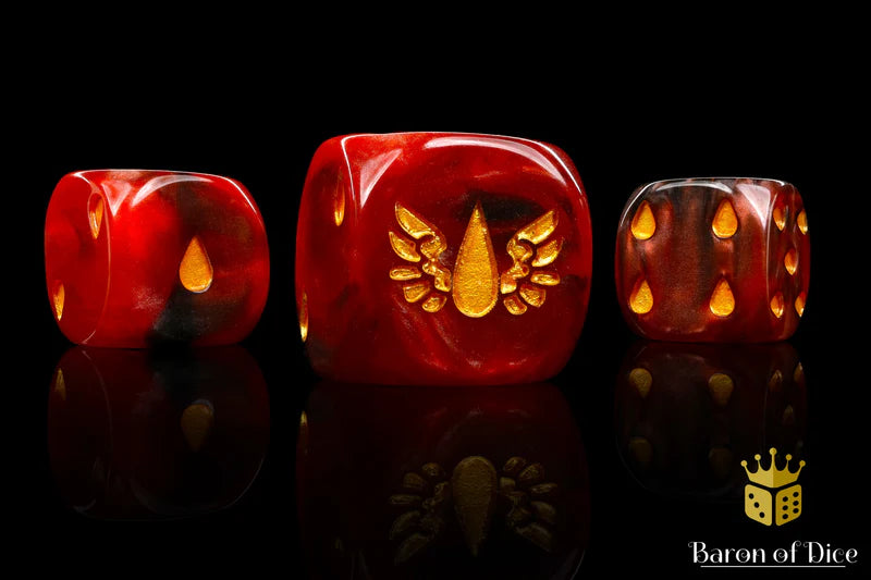 Blood Drop Dice (25) - Baron of Dice - Baron of Dice