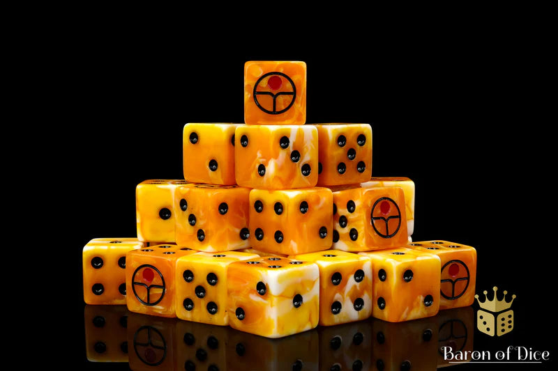 Universal Peace Dice - Ochre (25) - Baron of Dice - Baron of Dice