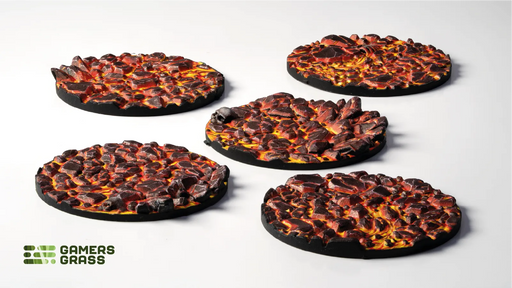 Gamers Grass - Molten Lava – Round 40mm (x5) - Gamers Grass