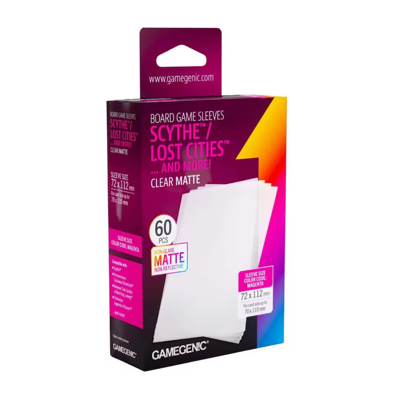 Gamegenic Board Game Sleeves Scythe Clear Matte (60 ct.)