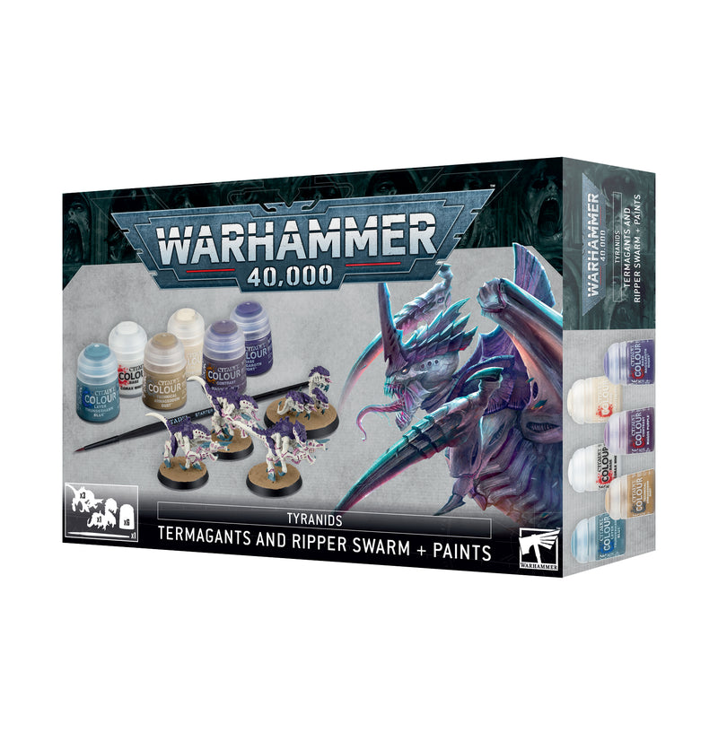 Tyranid Termagaunts and Ripper Swarm + Paints - Games Workshop