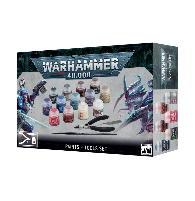 Warhammer 40000 Paints + Tools Set - Games Workshop