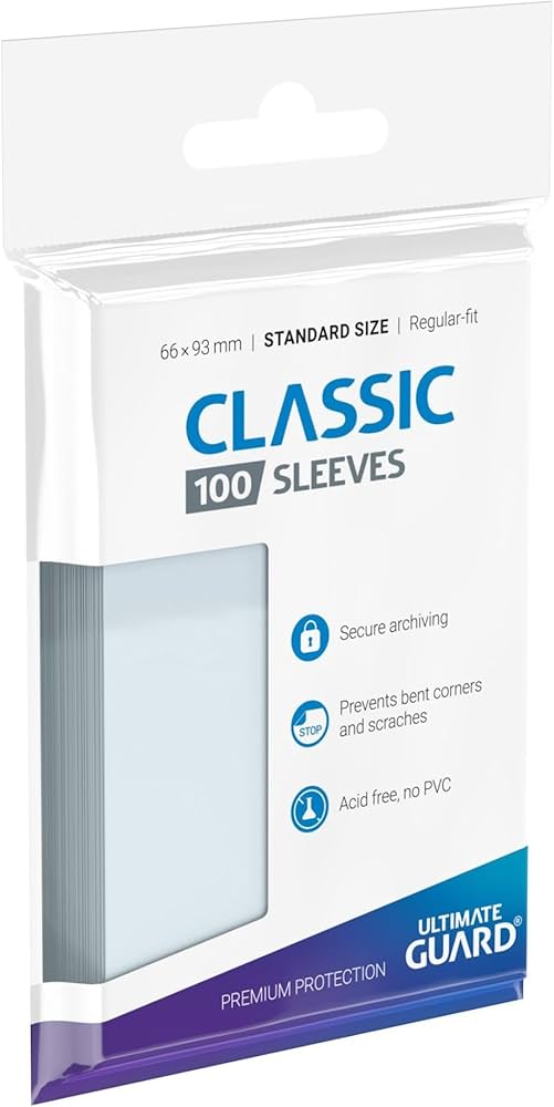 Ultimate Guard Classic Soft Sleeves Standard Size Transparent (100)