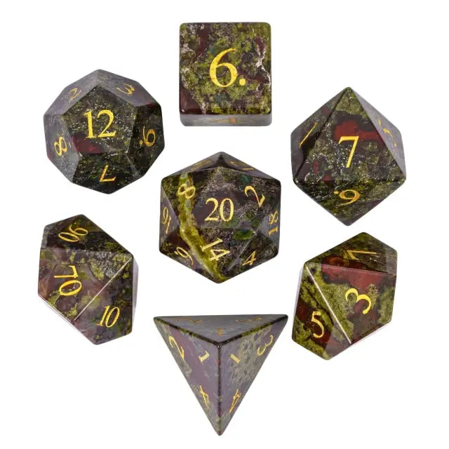 Natural Sapphire Tianshan - Gemstone RPG Dice - Udixi Dice
