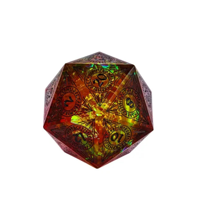 Ensnared Devil - Handmade 33mm D20 Pattern Dice - Udixi Dice