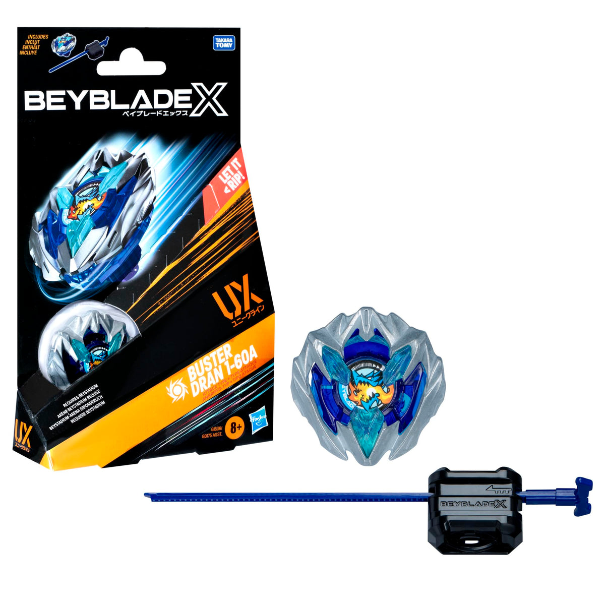 Beyblade X - UX Starter Pack Top and Launcher - Buster Dran 1-60A ...