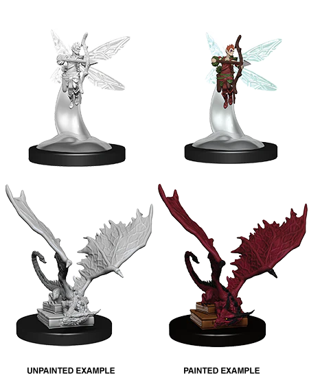 D&D Nolzur's Marvelous Unpainted Miniatures: Sprite & Pseudodragon - Wizkids