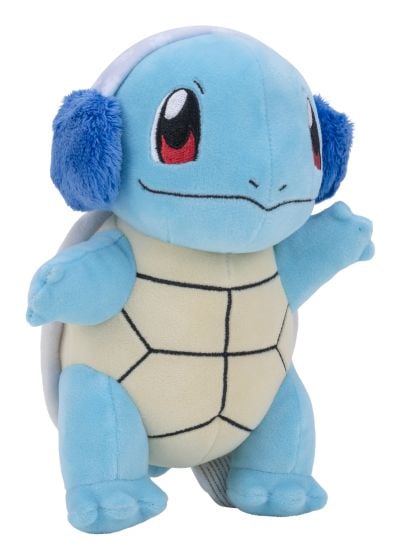 Squirtle with Ear Muffs 8" - Seasonal Pokemon Plush