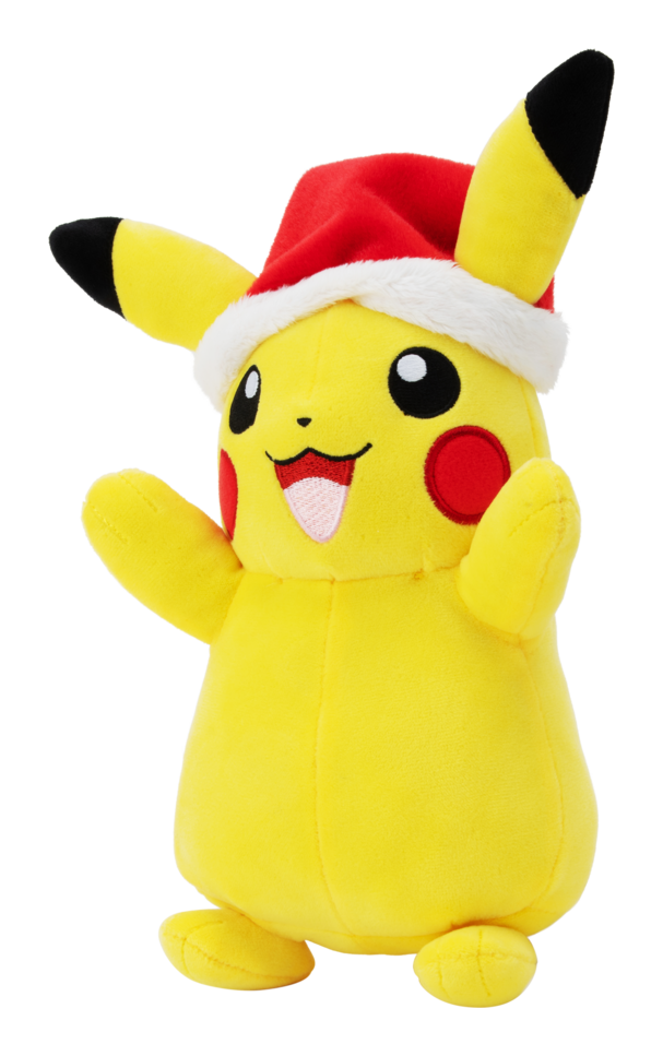 Pikachu with Santa Hat 8" - Seasonal Pokemon Plush