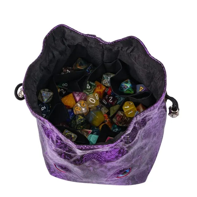 Purple Python Dice Bag