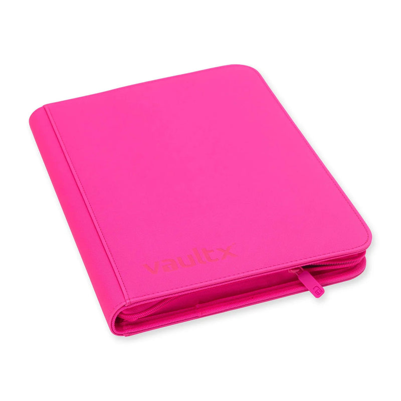 9-Pocket Exo-Tec Zip Binder Neon Pink - Vault X - Vault X