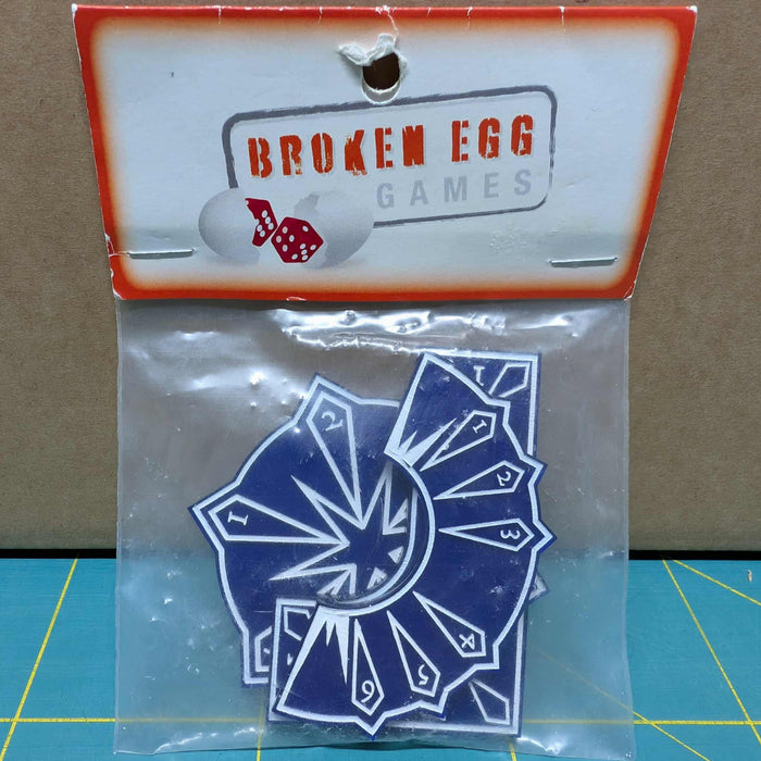 Guild Ball Template Set - Mason Blue