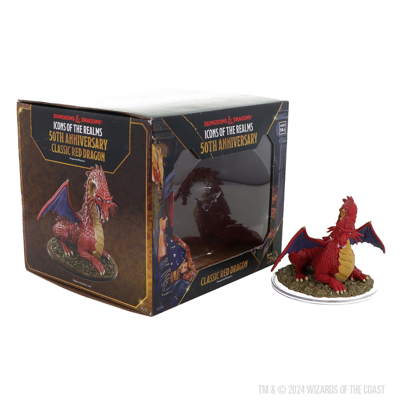 50th Anniversary Classic Red Dragon Boxed Miniature (Set 31) - D&D Icons of the Realms