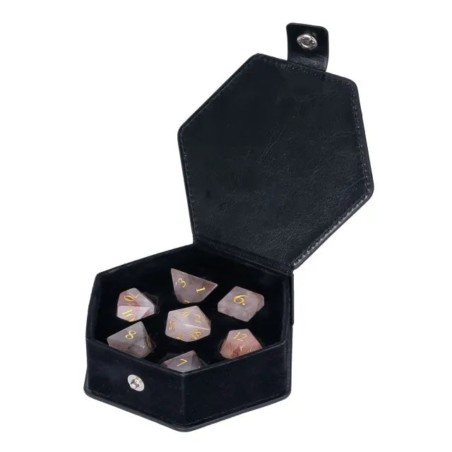 Natural Fire Quartz Stone Dice