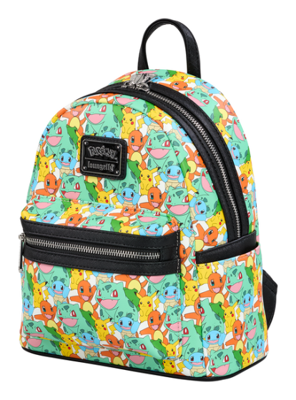 Pikachu and Starters - Pokemon Loungefly Mini Backpack