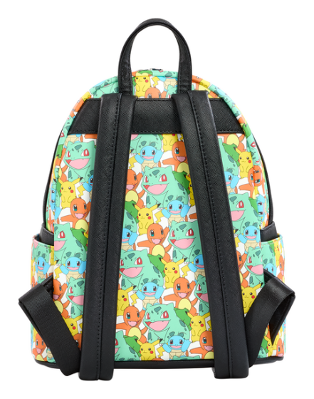 Pikachu and Starters - Pokemon Loungefly Mini Backpack