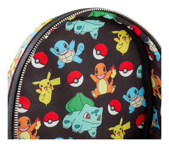 Pikachu and Starters - Pokemon Loungefly Mini Backpack