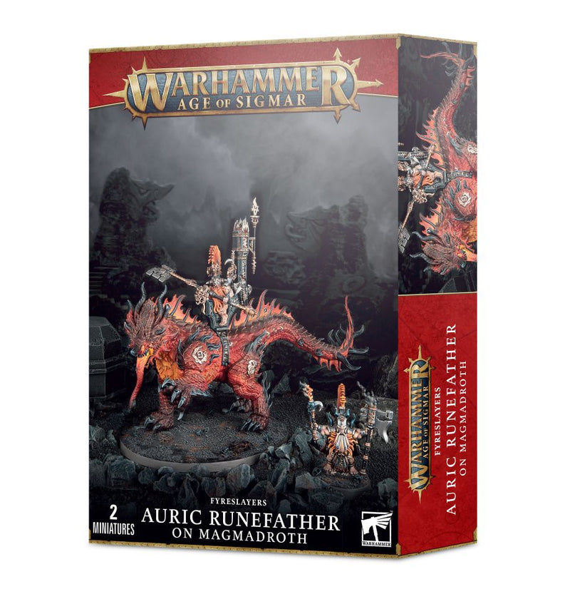 Auric Runefather on Magmadroth - Games Workshop