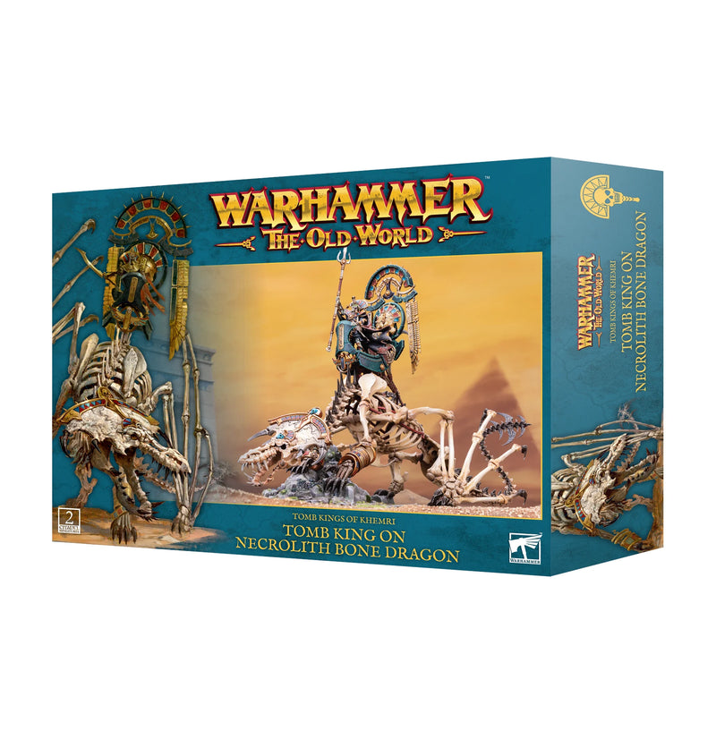 Tomb Kings of Khemri: Tomb King on Necrolith Bone Dragon - Games Workshop