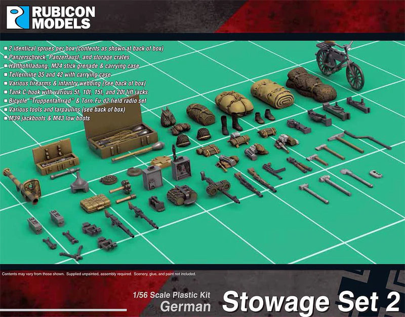 Rubicon Models - German Stowage Set 2 - Rubicon Models LTD