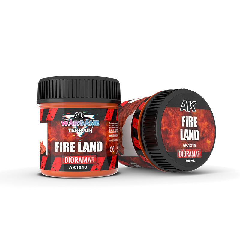 Fire Land (100ml) - Wargame Terrain - AK Interactive