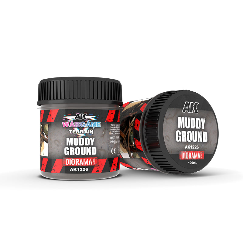 Muddy Ground (100ml) - Wargame Terrain  - AK Interactive