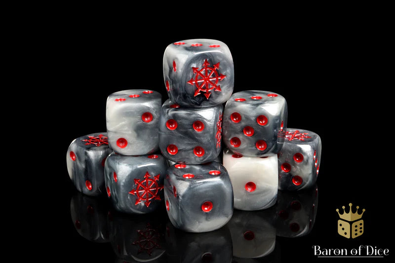 Chaos Demon Dice - Red Star (25) - Baron of Dice - Baron of Dice