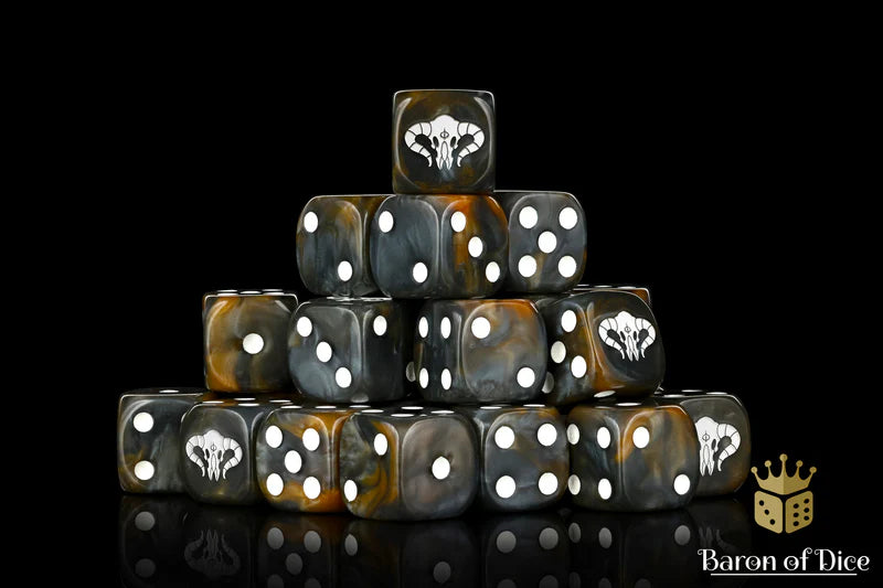 Beastmen Dice -  (25 Rounded) - Baron of Dice