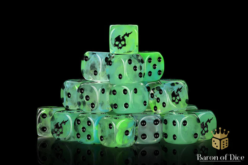Ethereal Ghost Dice (25 Rounded) - Baron of Dice