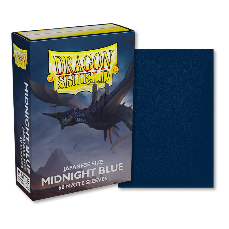 Dragon Shield Midnight Blue - Matte Sleeves - Japanese Size (60) - Arcane Tinmen
