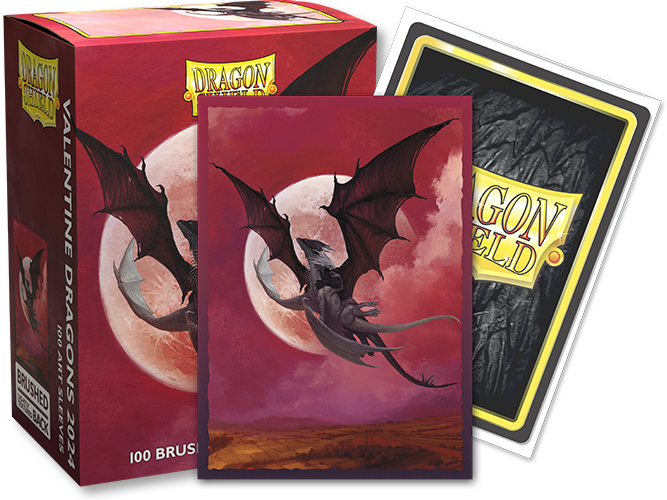 Valentines 2024 - Brushed Art Sleeves - Standard Size - Dragon Shield