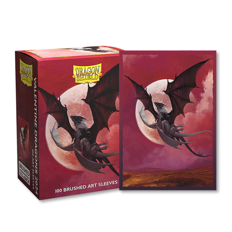 Valentines 2024 - Brushed Art Sleeves - Standard Size - Dragon Shield