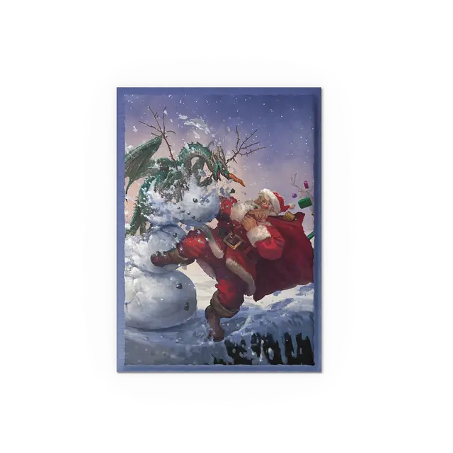 Brushed Art Sleeves - Christmas 2025 (Standard Size 100) - Dragon Shield