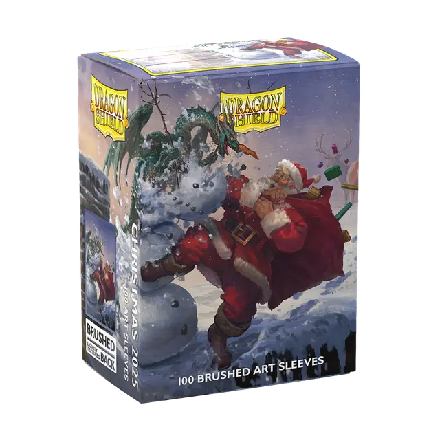 Brushed Art Sleeves - Christmas 2025 (Standard Size 100) - Dragon Shield