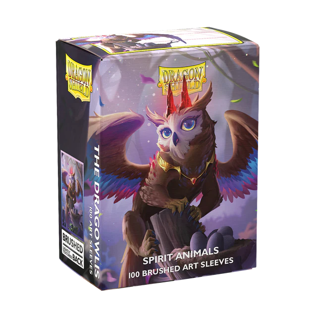 The Dragowlis - Brushed Art Sleeves Standard Size (100) - Dragon Shield - Arcane Tinmen