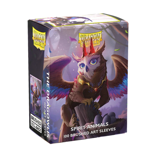 The Dragowlis - Brushed Art Sleeves Standard Size (100) - Dragon Shield - Arcane Tinmen