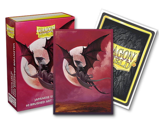 Valentines - Brushed Art Sleeves - Japanese Size - Dragon Shield