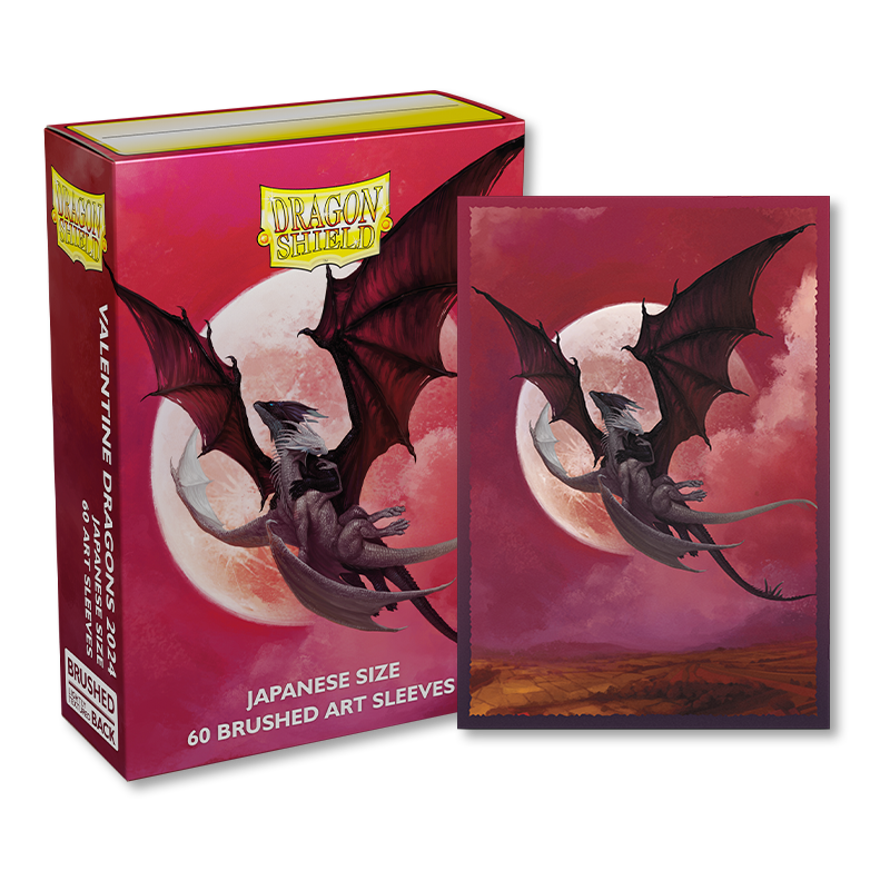 Valentines - Brushed Art Sleeves - Japanese Size - Dragon Shield