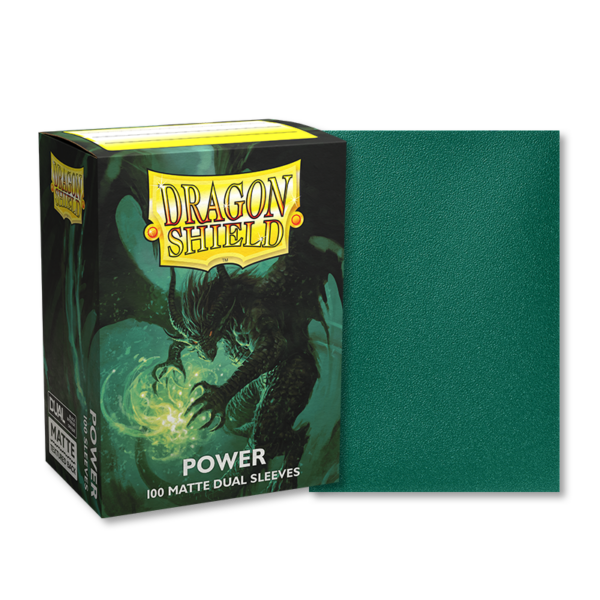 Dragon Shield – Standard size – Dual Matte – Metallic Green – Power (100)