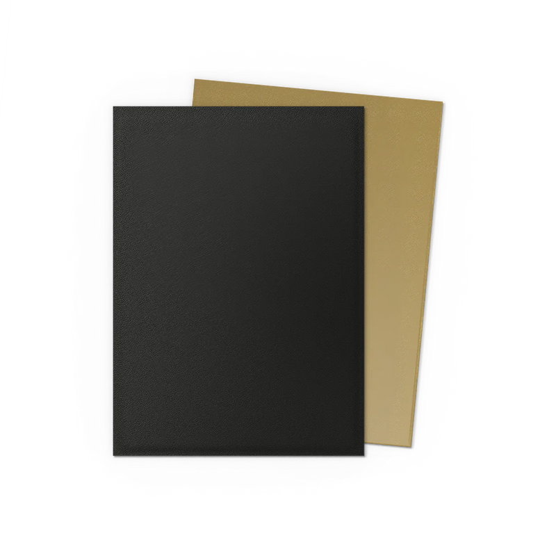 Black & Gold Standard Size Matte Dual Sleeves - Dragon Shield