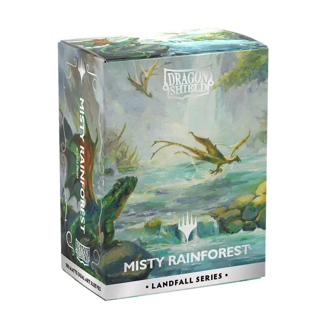 Landfall Series Misty Rainforest - Matte Dual Art Sleeves (100) - Dragon Shield