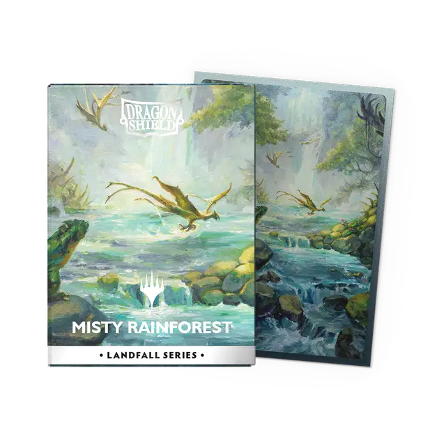Landfall Series Misty Rainforest - Matte Dual Art Sleeves (100) - Dragon Shield