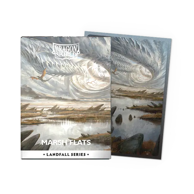 Landfall Series Marsh Flats - Matte Dual Art Sleeves (100) - Dragon Shield - Arcane Tinmen