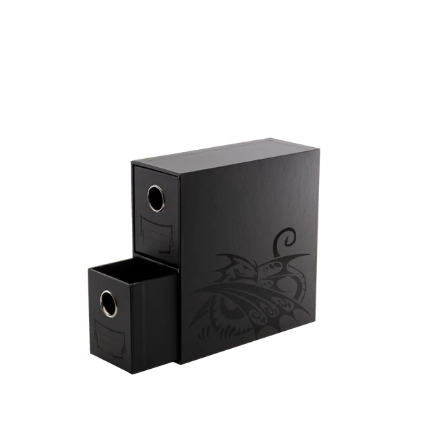 Dragon Shield - Fortress - 2-Card Drawers Vertical - Black