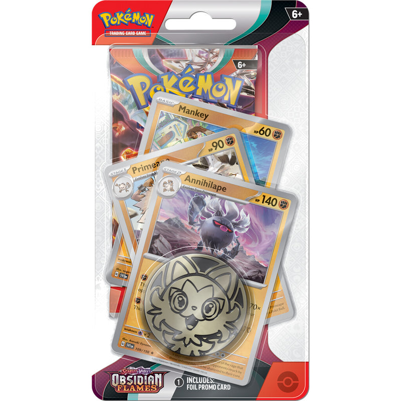 Obsidian Flames Premium Checklane - Pokemon Trading Card Game - Scarlet & Violet Set 3